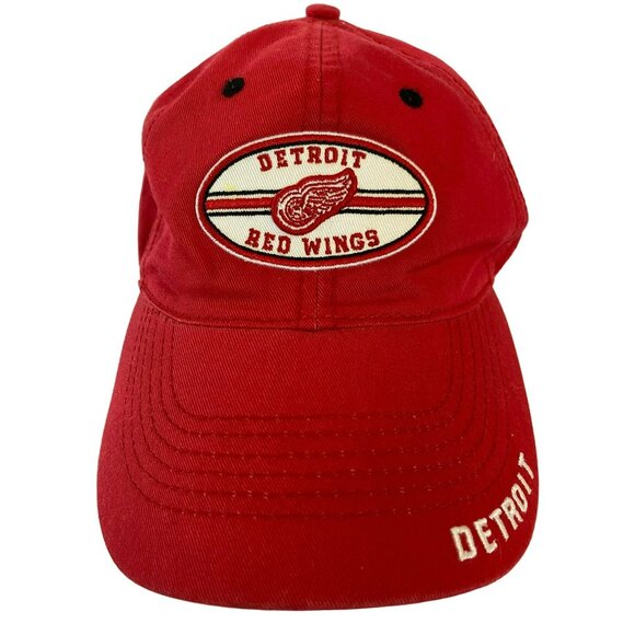 Drew Pearson Other - Vintage Detroit Red Wings Drew Pearson Hat Cap NHL Hockey Red Adjustable